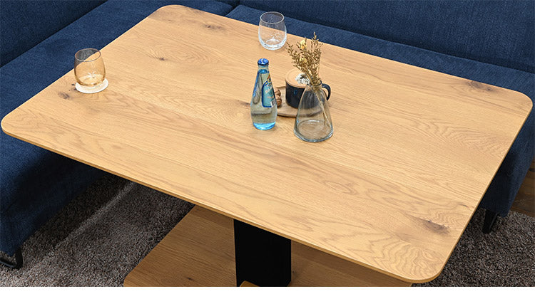 昇降式テーブル 幅120cm 突板 高級感 高さ調節可能 天然木 ダイニングテーブル リビングテーブル センターテーブル スチール ガス昇降 おしゃれ インテリア 北欧 リビング ダイニング(代引不可)