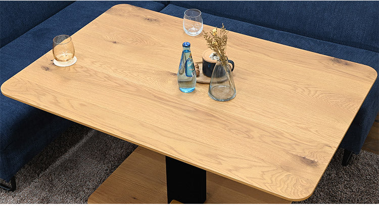 こたつテーブル 昇降式 幅105cm 突板 高級感 高さ調節可能 天然木 ダイニングテーブル リビングテーブル センターテーブル スチール ガス昇降 おしゃれ インテリア 北欧 リビング ダイニング(代引不可)