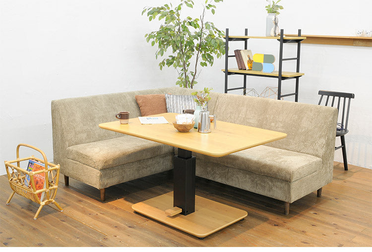 こたつテーブル 昇降式 幅120cm 突板 高級感 高さ調節可能 天然木 ダイニングテーブル リビングテーブル センターテーブル スチール ガス昇降 おしゃれ インテリア 北欧 リビング ダイニング(代引不可)