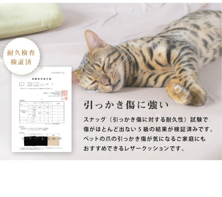 シートクッション レザー調 同色2枚セット 45×45 紐付き 合皮 フェイクレザー ひも付き 正方形 四角 無地 撥水 防刃 2枚セット おしゃれ クッション 座布団 フロアクッション 椅子 椅子用 いす用 チェアパッド