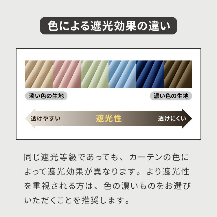 カーテン 遮光 1級 2級 2枚入 1枚入 22色×9サイズ 遮光率99.99% 一級 洗える タッセル付き 遮熱 断熱 保温 節電 省エネ UVカット おしゃれ 防音 厚手 幅100 150 丈90 110 135 178 200 無地【送料無料】