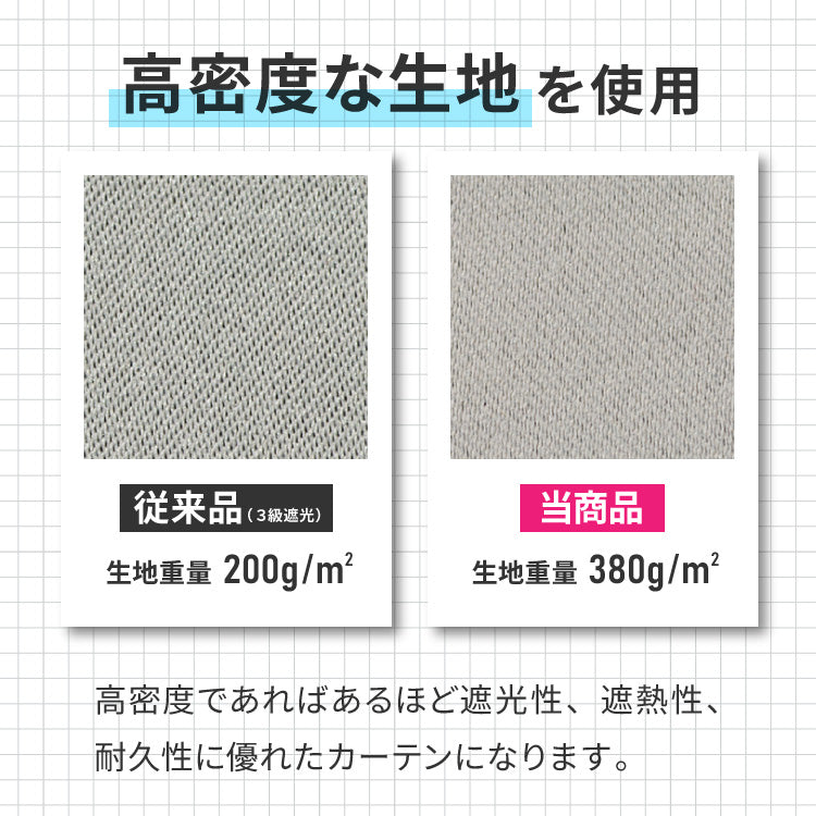 カーテン 遮光 1級 2級 2枚入 1枚入 22色×9サイズ 遮光率99.99% 一級 洗える タッセル付き 遮熱 断熱 保温 節電 省エネ UVカット おしゃれ 防音 厚手 幅100 150 丈90 110 135 178 200 無地【送料無料】