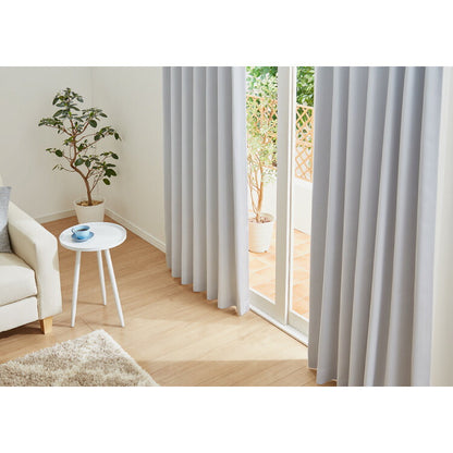 FLAME RETARDANT ドレープカーテン 幅100cm ミドルサンシャット 2級遮光 防炎加工 3サイズ 遮光99.99% 形状記憶加工 節電 洗濯可能 形状記憶加工 プライバシー保護 洗濯可能 ホテル向け(代引不可)