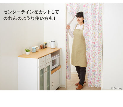 ディズニー 間仕切りカーテン 幅100 幅150 フリーカット アリス ミッキー ミニー 遮熱 遮光 保温 遮像 目隠し UVカット