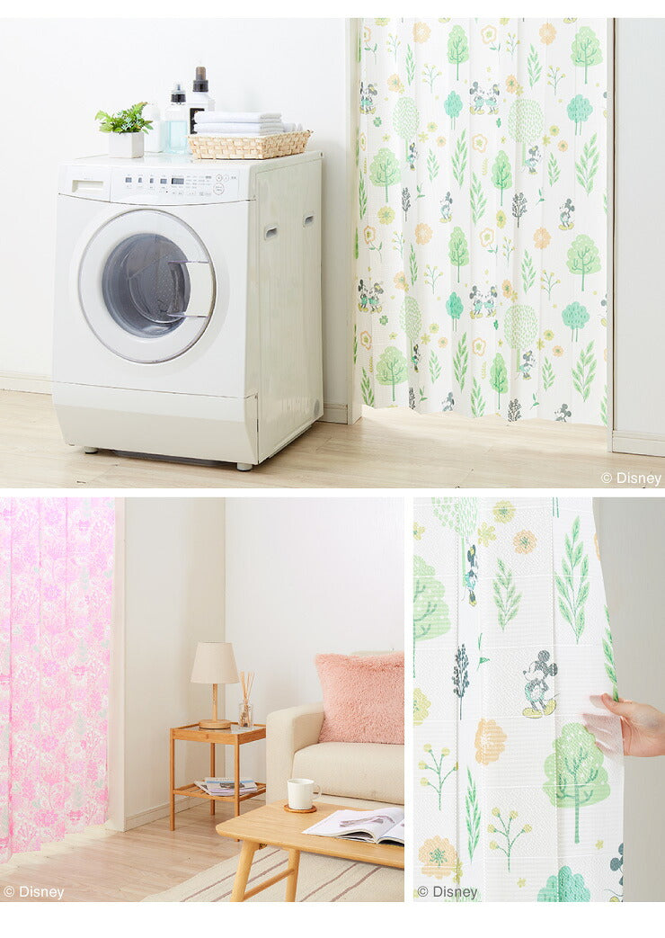 ディズニー 間仕切りカーテン 幅100 幅150 フリーカット アリス ミッキー ミニー 遮熱 遮光 保温 遮像 目隠し UVカット