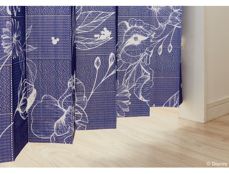 ディズニー 間仕切りカーテン 幅100 幅150 フリーカット プーさん ミッキー 遮熱 遮光 保温 遮像 目隠し UVカット パタパタ