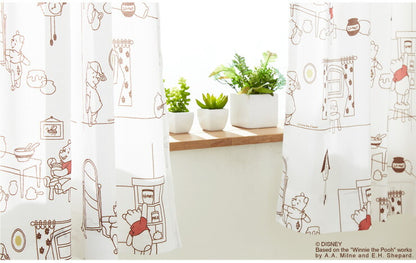 ディズニー カーテン 2枚セット 【3タイプ×4サイズ】 プーさん ミッキー 厚地カーテン 幅100 丈110 丈135 丈178 丈200 カーテン