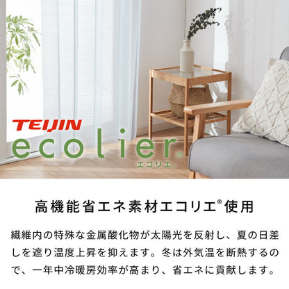 間仕切りカーテン フリーカット 幅100cm テイジン エコリエ使用 アコーディオンカーテン パタパタ 遮熱 遮光 保温 遮像 目隠し パーテーション UVカット つっぱり式 カーテン のれん 節電 洗濯可 エコ 省エネ おしゃれ