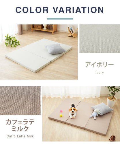 耐圧分散マット ペット用マット Sサイズ ペット マットレス 70×50 厚さ5cm 床ずれ防止 抗菌 防臭 防水 防汚加工 PLEMIUM PET LIVING