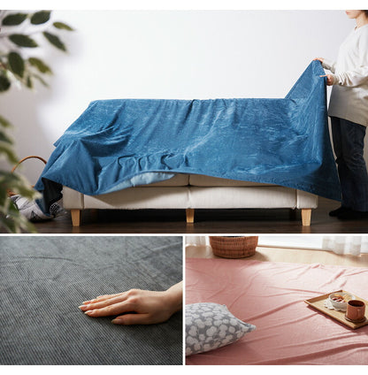 マルチカバー 190×240 コーデュロイ 撥水加工 こたつ布団カバー ソファーカバー テーブルクロス ひざ掛け ブランケット グレー ピンク ベージュ ネイビー