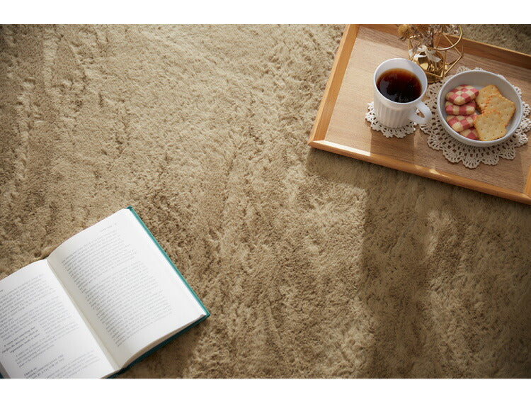 ラグ 長毛 ラビットファー調 シャギー調 円形 直径140cm ラグマット カーペット こたつ用ラグ こたつ敷き布団 フェイクファー 厚手 防音 滑り止め ベージュ ピンク ブラック