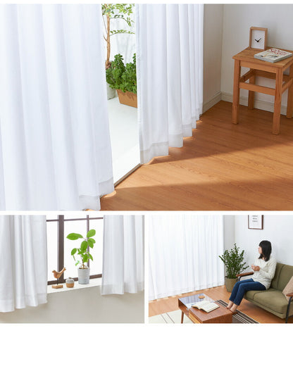 ミラーレースカーテン 2枚重ね 高機能 幅100cm 2枚組 カーテン レースカーテン 多機能 UVカット 採光 断熱 保温 遮像 省エネ(代引不可)