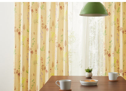 カーテン ディズニー disney 4枚セット くまのプーさん プーさん 柄物 ドレープ レースカーテン付き 幅100 洗える おしゃれ(代引不可)