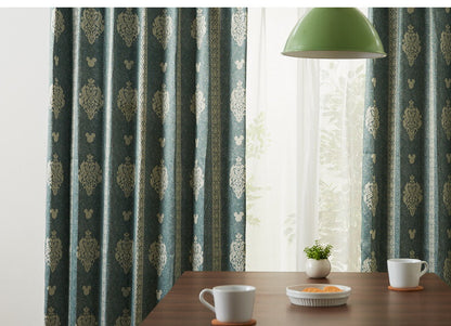 カーテン ディズニー disney 2枚セット ミッキー ミッキーマウス ミッキー柄 オーナメント 遮光三級 遮光 ドレープ おしゃれ 幅100 洗える ウォッシャブル 新生活 一人暮らし (代引不可)