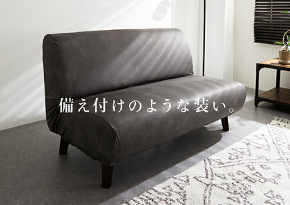 ソファーカバー 3人掛け用 レザー調 肘なし 肘無し 北欧 おしゃれ 洗える ウォッシャブル キズ防止 汚れ防止 ソファー保護 伸縮素材 ストレッチ ズレない 合皮 合成皮革 レザー ソファ ソファー カバー