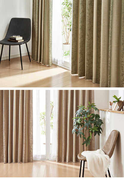 遮光カーテン 【3カラー×9サイズ】 ジャガード モーリス 遮光3級 ウォッシャブル 裏地付き 形状記憶 カーテン 洗える 北欧(代引不可)