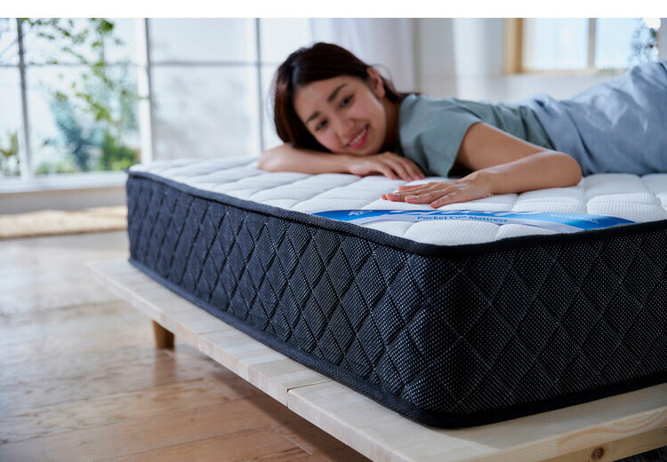 アイリスオーヤマ ポケットコイルマットレス セミダブル PMTS21H-SD マットレス ポケットコイル IRIS OYAMA