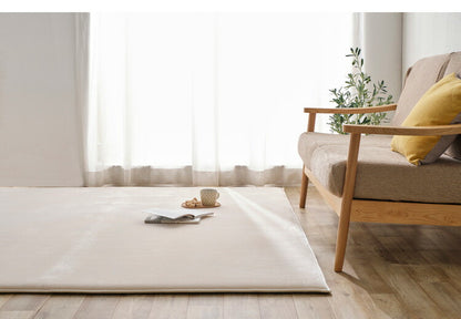 アイリスオーヤマ ラ・クッションラグ マイクロムートンタイプ 185×240cm アイボリー ACRM-1824 ラグ ラグマット カーペット IRIS OYAMA