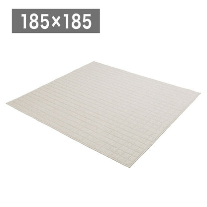 アイリスオーヤマ 麻混ラグ 185×185cm ベージュ ORG-A1818 ラグ ラグマット カーペット IRIS OYAMA