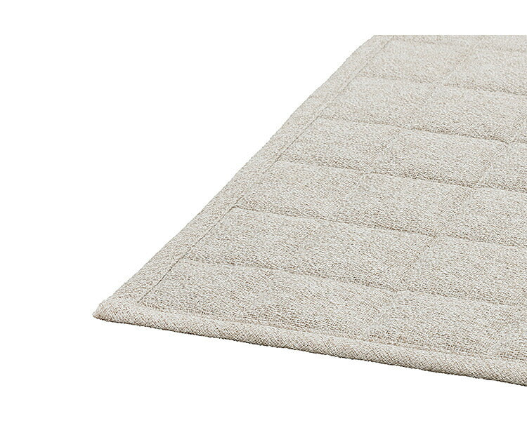 アイリスオーヤマ 麻混ラグ 185×185cm ベージュ ORG-A1818 ラグ ラグマット カーペット IRIS OYAMA