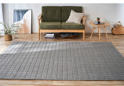 アイリスオーヤマ 麻混ラグ 185×240cm グレー ORG-A1824 ラグ ラグマット カーペット IRIS OYAMA