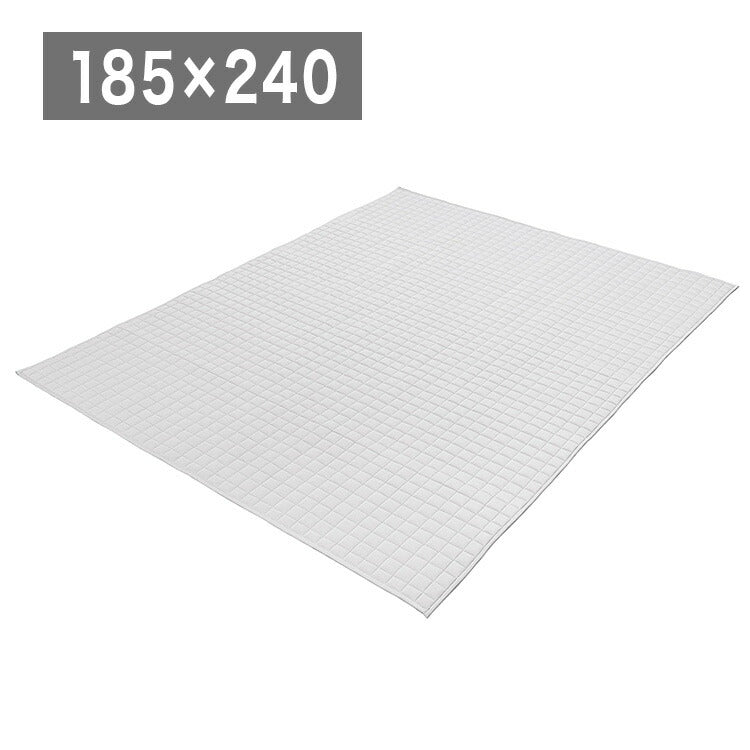 アイリスオーヤマ 杢天竺キルトラグ 185×240cm グレー ORG-M1824 ラグ ラグマット カーペット IRIS OYAMA