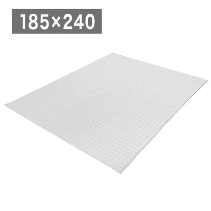 アイリスオーヤマ 杢天竺キルトラグ 185×240cm グレー ORG-M1824 ラグ ラグマット カーペット IRIS OYAMA