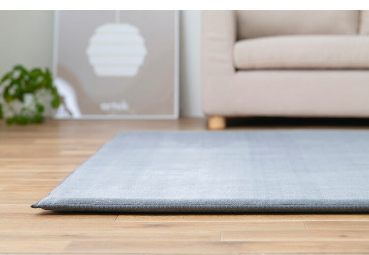 アイリスオーヤマ ラ・クッションラグ リバーシブルタイプ 185×240cm グレー ACRR-CM1824 ラグ ラグマット カーペット IRIS OYAMA