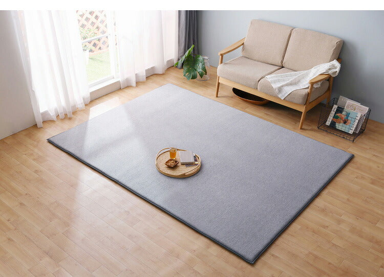 アイリスオーヤマ ラ・クッションラグ リバーシブルタイプ 185×240cm グレー ACRR-CM1824 ラグ ラグマット カーペット IRIS OYAMA