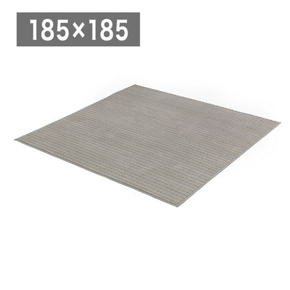 アイリスオーヤマ ラビットファー調グリッドラグ 185×185cm ベージュ ORG-G1818 ラグ ラグマット カーペット IRIS OYAMA