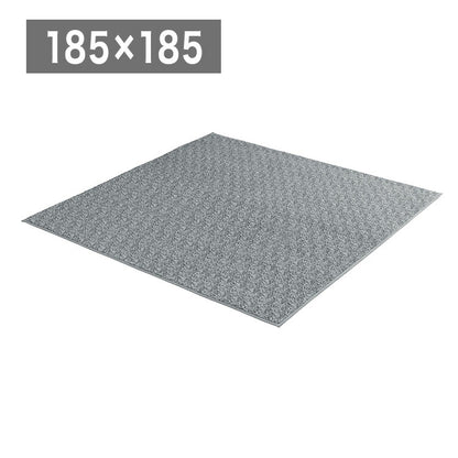 アイリスオーヤマ 杢シープ調ラグ 185×185cm グレー ORG-S1818 ラグ ラグマット カーペット IRIS OYAMA