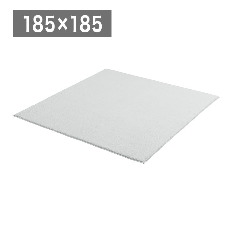 アイリスオーヤマ ラ・クッションラグ シープ調ボア 185×185cm グレー ACRSB-1818 ラグ ラグマット カーペット IRIS OYAMA