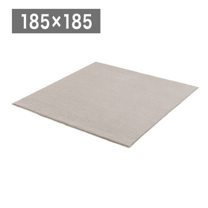 アイリスオーヤマ ラ・クッションラグ シープ調ボア 185×185cm ベージュ ACRSB-1818 ラグ ラグマット カーペット IRIS OYAMA