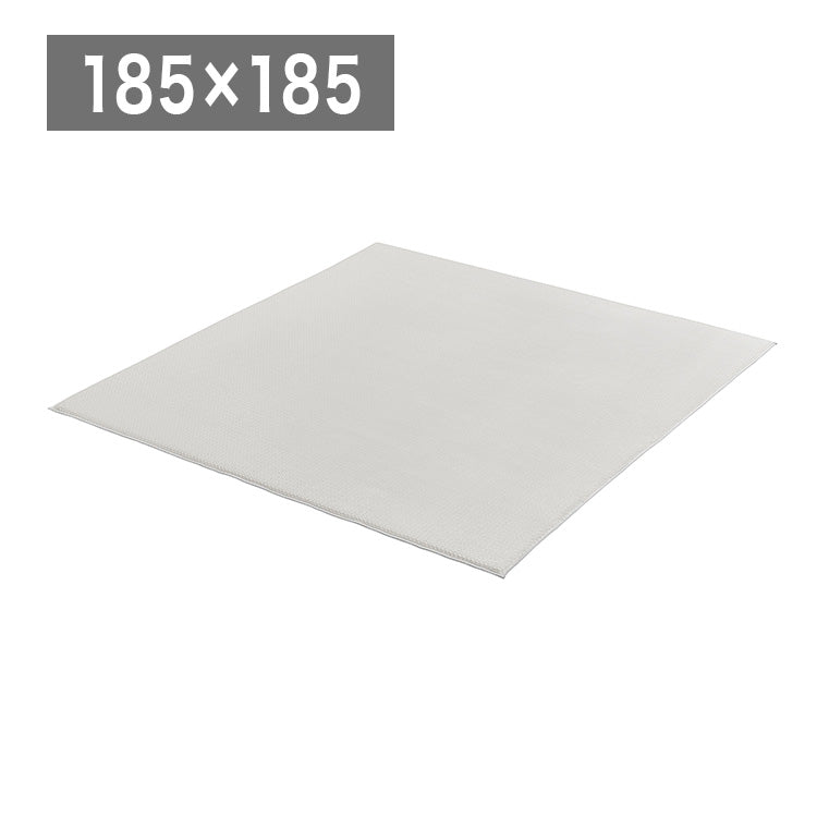 アイリスオーヤマ ラ・クッションラグ ヘリンボーンベロア 185×185cm グレー ACRHV-1818 ラグ ラグマット カーペット IRIS OYAMA