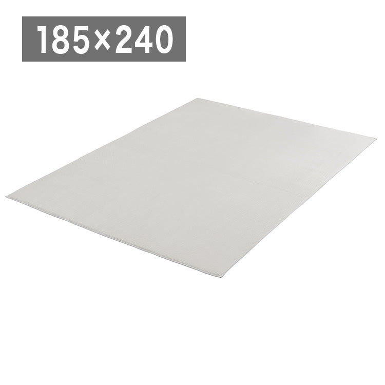 アイリスオーヤマ ラ・クッションラグ ヘリンボーンベロア 185×240cm グレー ACRHV-1824 ラグ ラグマット カーペット IRIS OYAMA