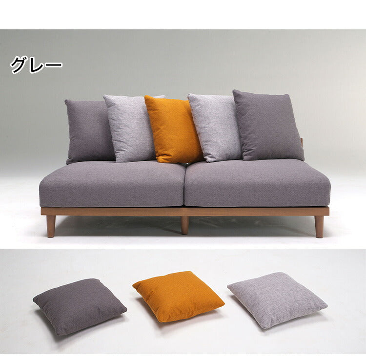 ソファ ソファベッド 幅180 3人掛け 天然木フレーム 北欧 ゆったり ファブリック 広々 ゆったり 羽毛 クッション ボリューム 柔らかい 大きい ブルー グレー(代引不可)