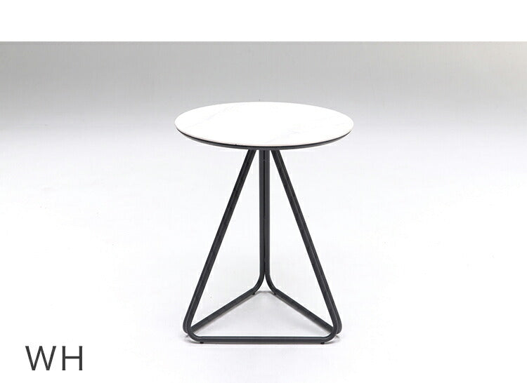 セラミック ダイニングセット 3点セット 2人掛け ラウンドテーブル 360°回転 ダイニングチェア 合皮 アイアン モダン おしゃれ ホワイト 白 グレー モノトーン 円形(代引不可)