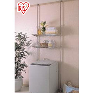 アイリスオーヤマ ステンレス突張りランドリーラック 洗濯機ラック 突っ張り つっぱり 棚 ラック STL-270 IRIS OYAMA(代引不可)