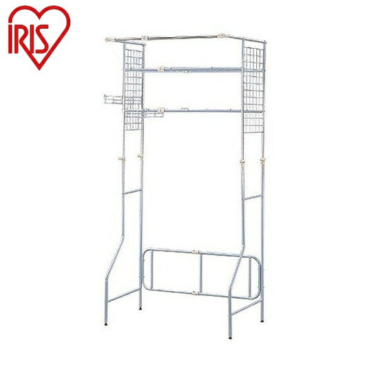 アイリスオーヤマ ハンガーバー付ランドリーラック HLR-Y18 シルバー ハンガーバー付ランドリーラック 組立品 新生活 IRIS OYAMA(代引不可)
