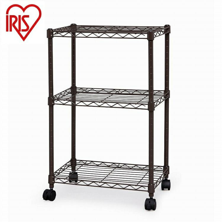 アイリスオーヤマ カラーメタルラック CBM-44073 ブラウン IRIS OHYAMA(代引不可)