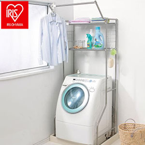 アイリスオーヤマ オールステンレスランドリーラック 洗濯機ラック AS-192LR IRIS OYAMA(代引不可)
