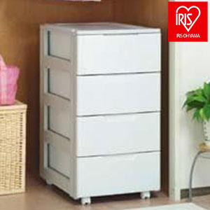 アイリスオーヤマ チェスト 4段 引き出し 収納 収納ケース 収納ボックス ロングチェスト HG-444 IRIS OYAMA(代引不可)