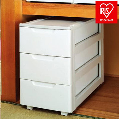 アイリスオーヤマ チェスト 3段 引き出し 収納 収納ケース 収納ボックス ロングチェスト HGL-393 IRIS OYAMA(代引不可)