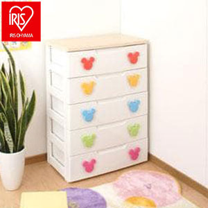 アイリスオーヤマ ディズニー Disney キッズチェスト 子ども用チェスト 5段 MHG-725 IRIS OYAMA(代引不可)
