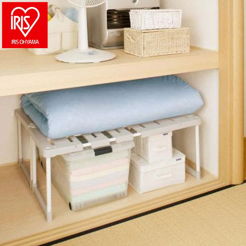 アイリスオーヤマ クローゼット フリーラック 伸縮ラック 伸縮押し入れ整理棚 押入れ 押し入れ SOR-370×2 IRIS OYAMA(代引不可)