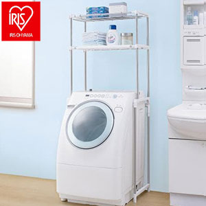 アイリスオーヤマ ステンレスランドリーラック 洗濯機ラック LR-16S IRIS OYAMA(代引不可)