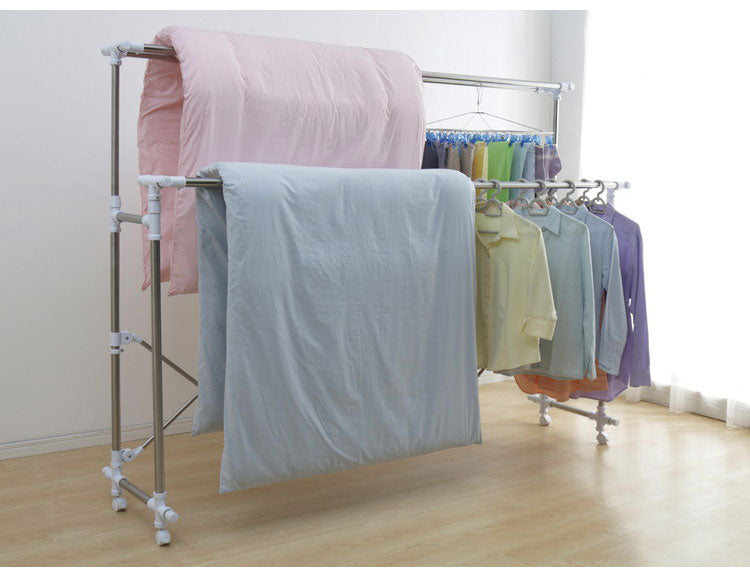 アイリスオーヤマ ふとんも干せる多機能物干し 伸縮式 H-FTM2100 物干し 室内 洗濯干し 室内物干し 布団干し 物干しスタンド 折りたたみ コンパクト キャスター IRIS OHYAMA(代引不可)