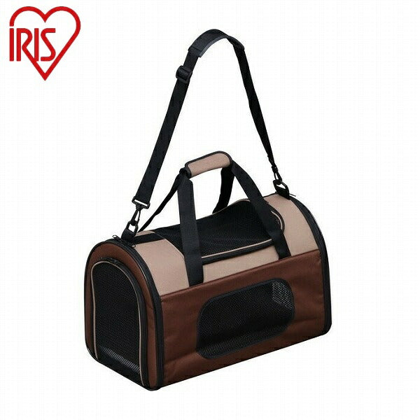 アイリスオーヤマ 折りたたみソフトキャリーMサイズ POTC-500A ブラウン 犬 猫 ペット キャリーケース キャリーバッグ 折りたたみ IRIS OYAMA(代引不可)