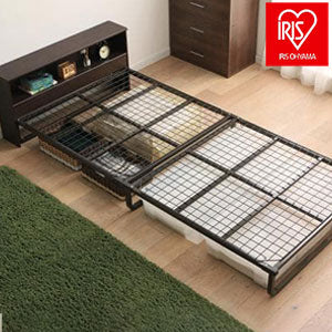 アイリスオーヤマ スチールベッド シングル ヘッドボード付き 棚付き パイプベッド フレームベッド フレーム単品 FMB-SB IRIS OYAMA(代引不可)