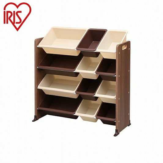アイリスオーヤマ キッズトイハウスラック KTHR-412 ブラウン キッズトイハウスラック IRIS OYAMA(代引不可)